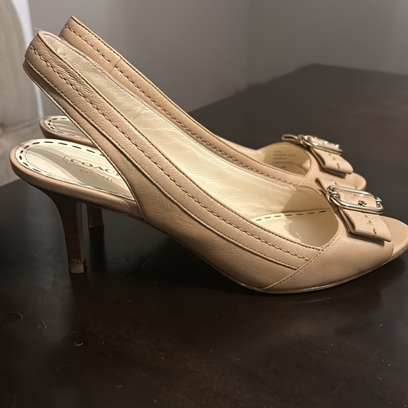 Coach Miranda slingback heels - like new! - Picture 11 of 16